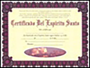 Certificado del Espíritu Santo (paquete de 20)